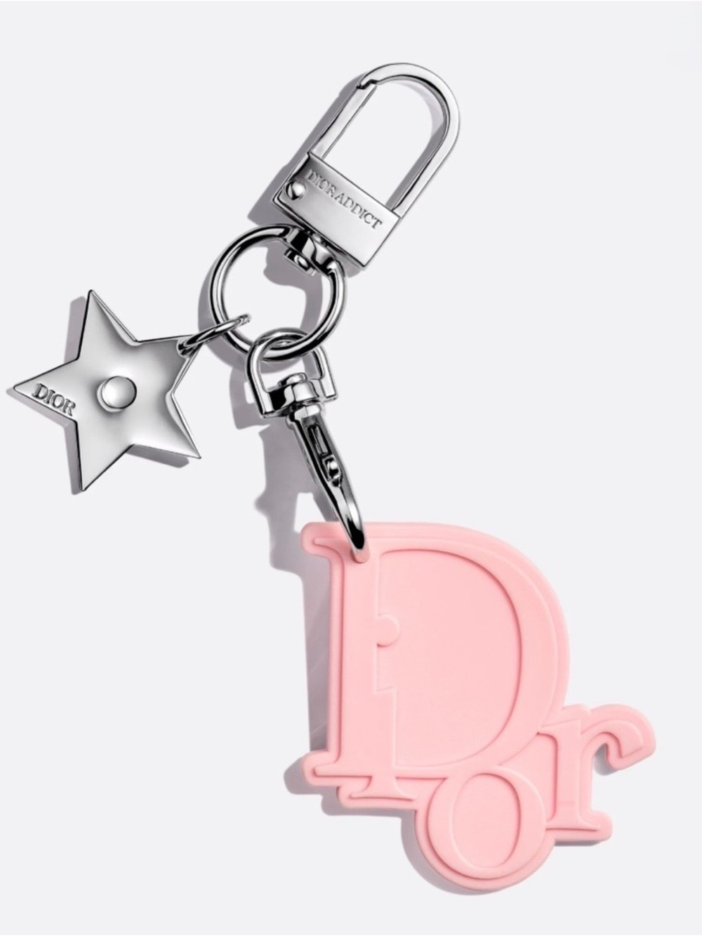 Dior Beauty VIP gift Pink Star Logo Keychain bag charm